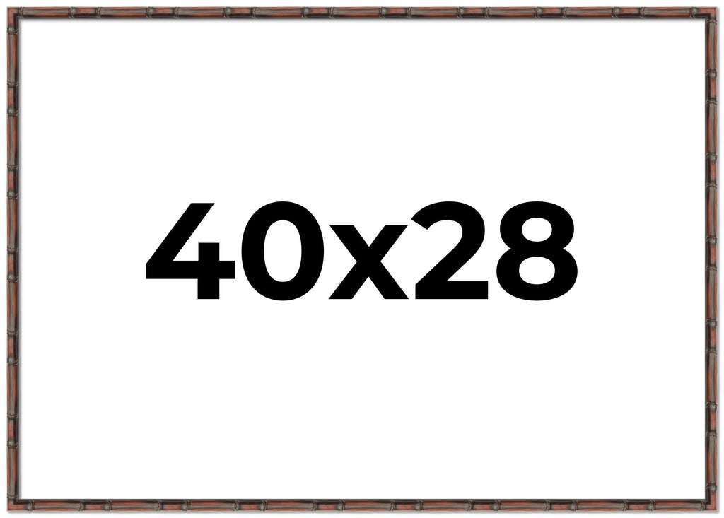 40x28 Bronze Brown Real Wood Picture Frame Width 1.25 inches | Interior Frame Depth 0.75 inches |