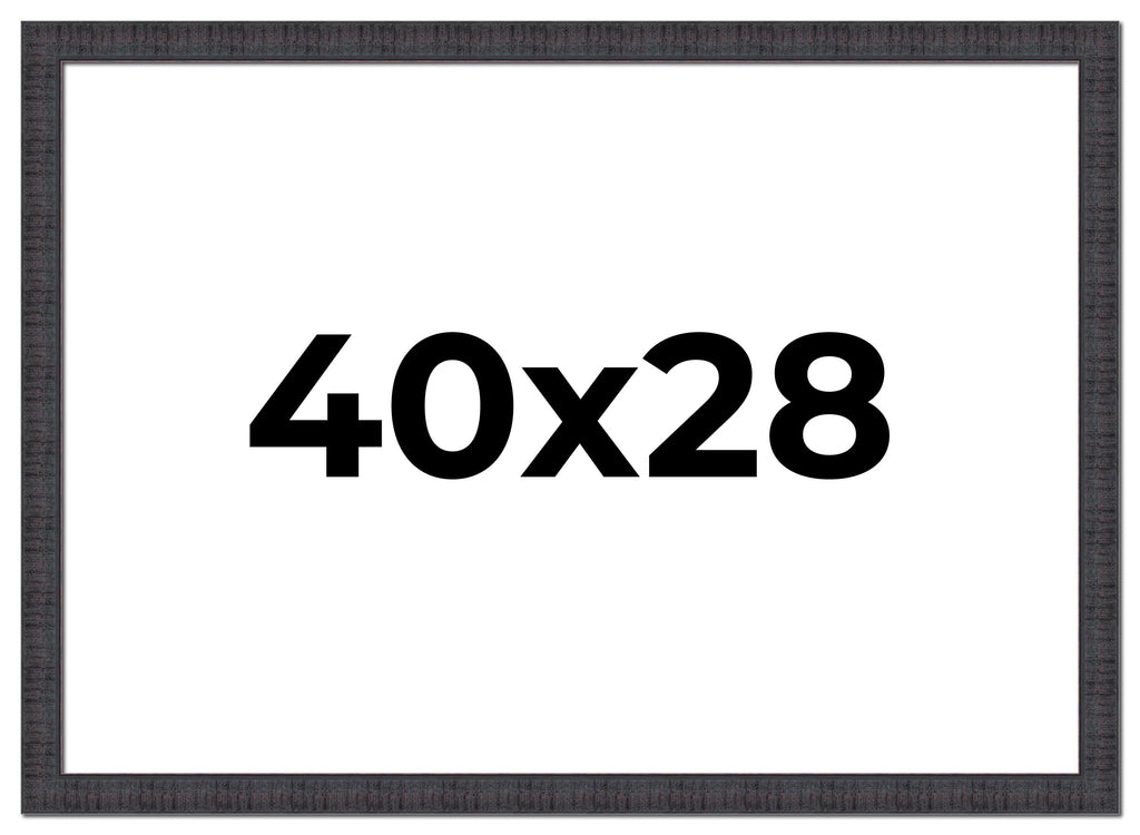 40x28 Bronze Brown Real Wood Picture Frame Width 1.25 inches | Interior Frame Depth 0.75 inches |