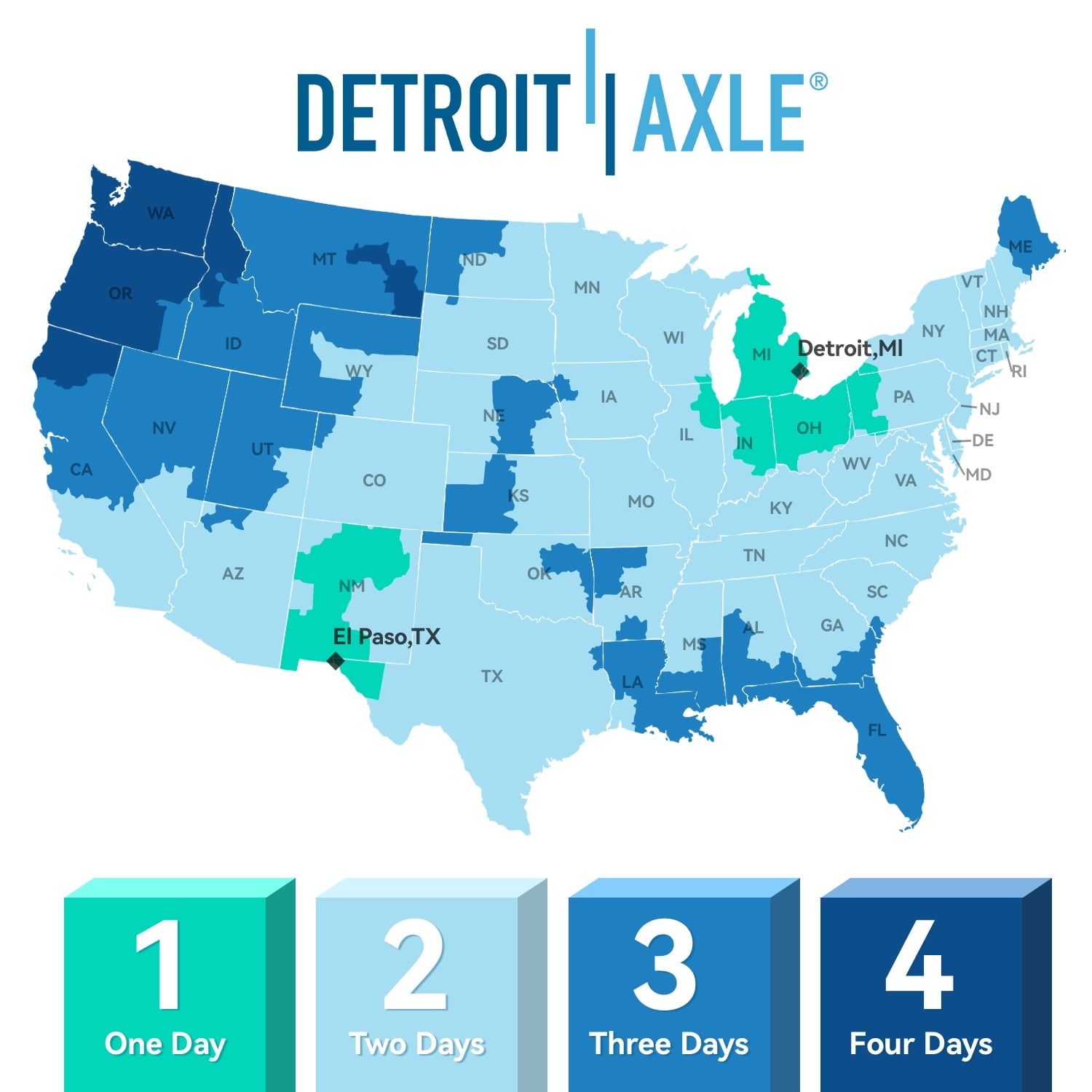 Detroit Axle - 8pc Brake Kit for 2016-2021 Honda Civic, Disc Brake Rotors Ceramic Brakes Pads with Hardware 2017 2018 2019 2020 Replacement: 11.10 inch Front and 10.24 inch Rear Rotor