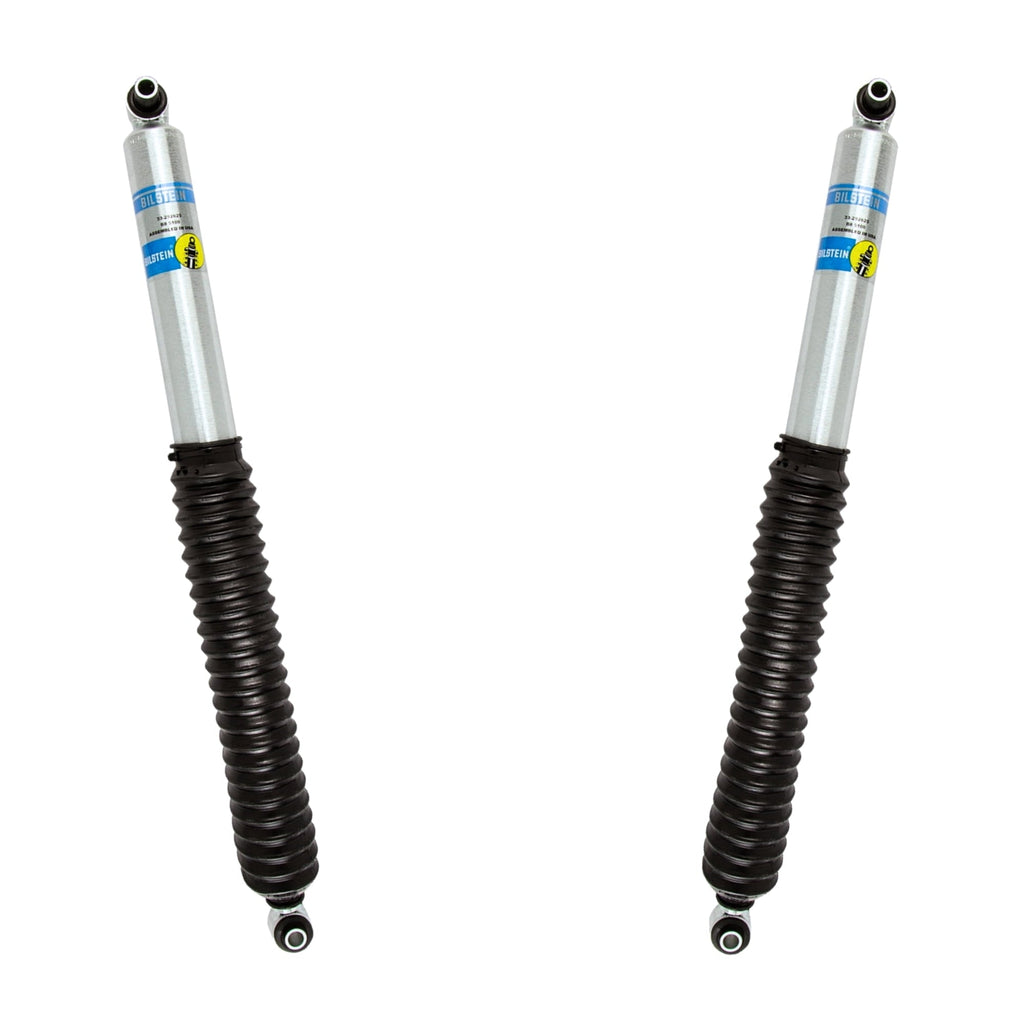 Bilstein Set of Front and Rear B8 5100 Series Shocks with Steering Stabilizer Compatible with 2020-2025 Wrangler with 2-3 Rear Lift