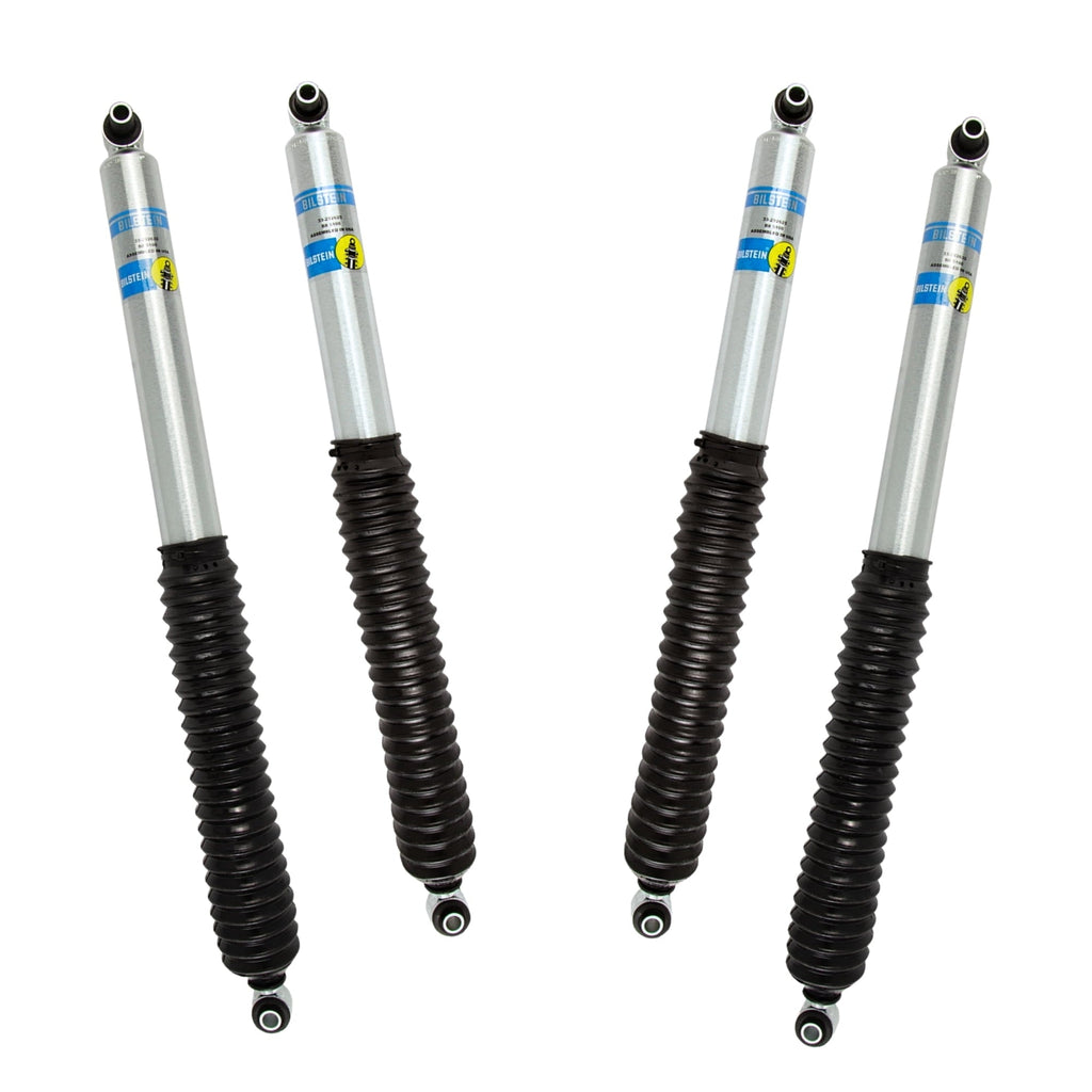 Bilstein Set of Front and Rear B8 5100 Series Shocks with Steering Stabilizer Compatible with 2020-2025 Wrangler with 2-3 Rear Lift