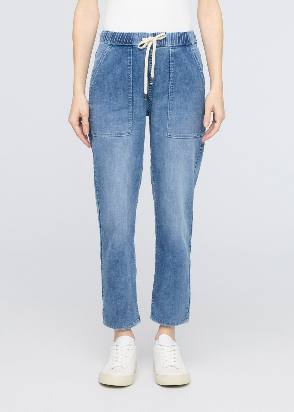 Performance Denim Lite Harbour Pant - Light Stone