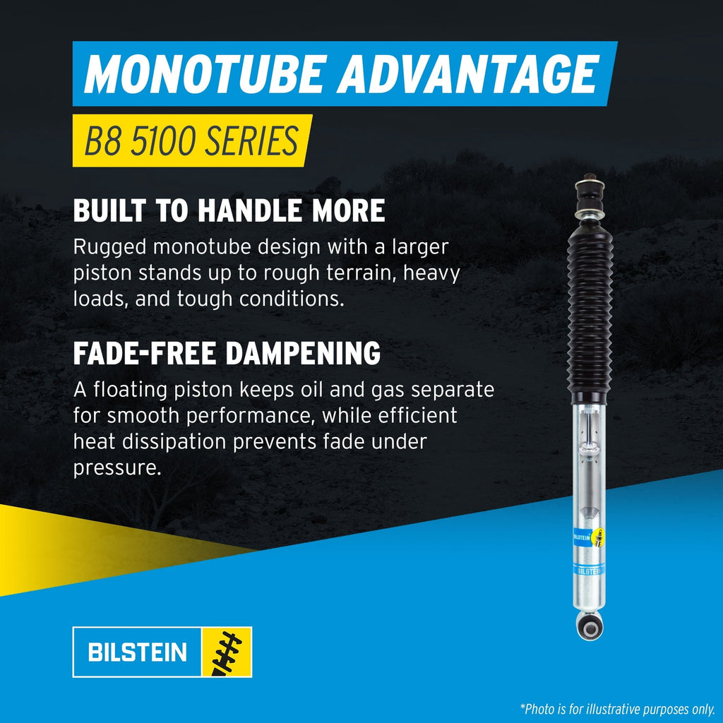 Bilstein Set of Front and Rear B8 5100 Series Shocks Compatible with 2005-2016 F250/F350 4WD with 2 Front & 0-1 Rear