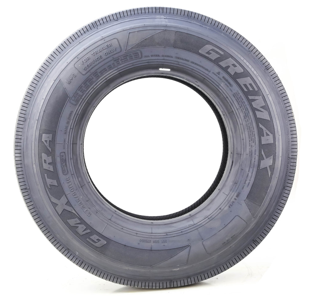 Gremax Heavy Duty All Steel ST 225/75R15 14 Ply 123/1192M 11150 Trailer Tires, Set of 4